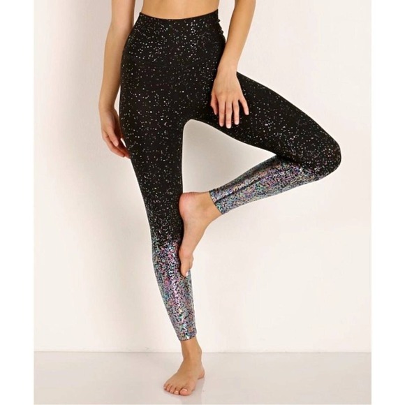 Beyond Yoga Alloy Ombre High Waisted Midi Legging Iridescent Speck L - Picture 1 of 9
